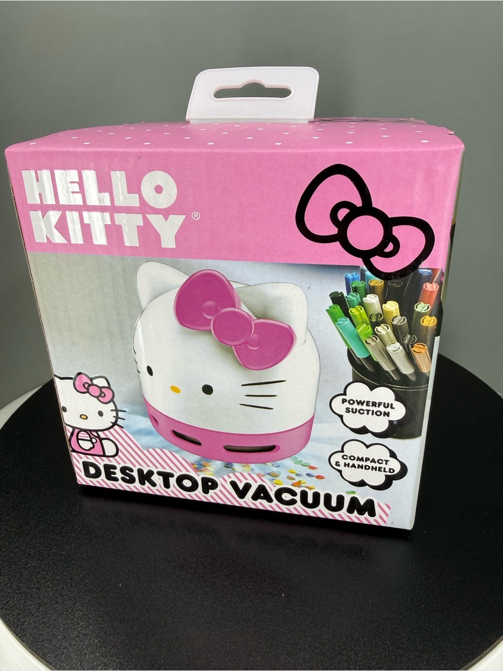 Hello Kitty White and Pink Mini Desktop Vacuum